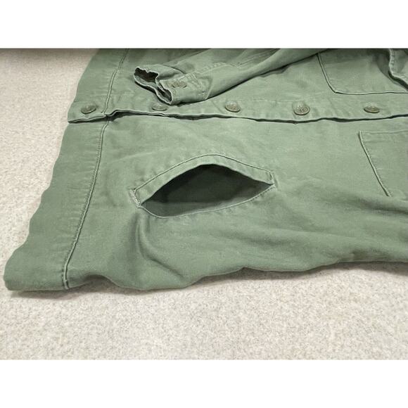 CHARLOTTE RUSSE Women’s Size (M) Green Jacket Embroidered Bird & Flower Pockets - Picture 7 of 11